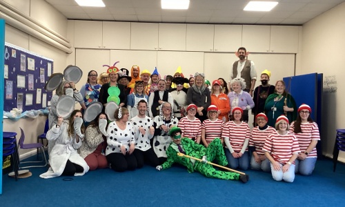 Teachers all dressed up for World Book Day 